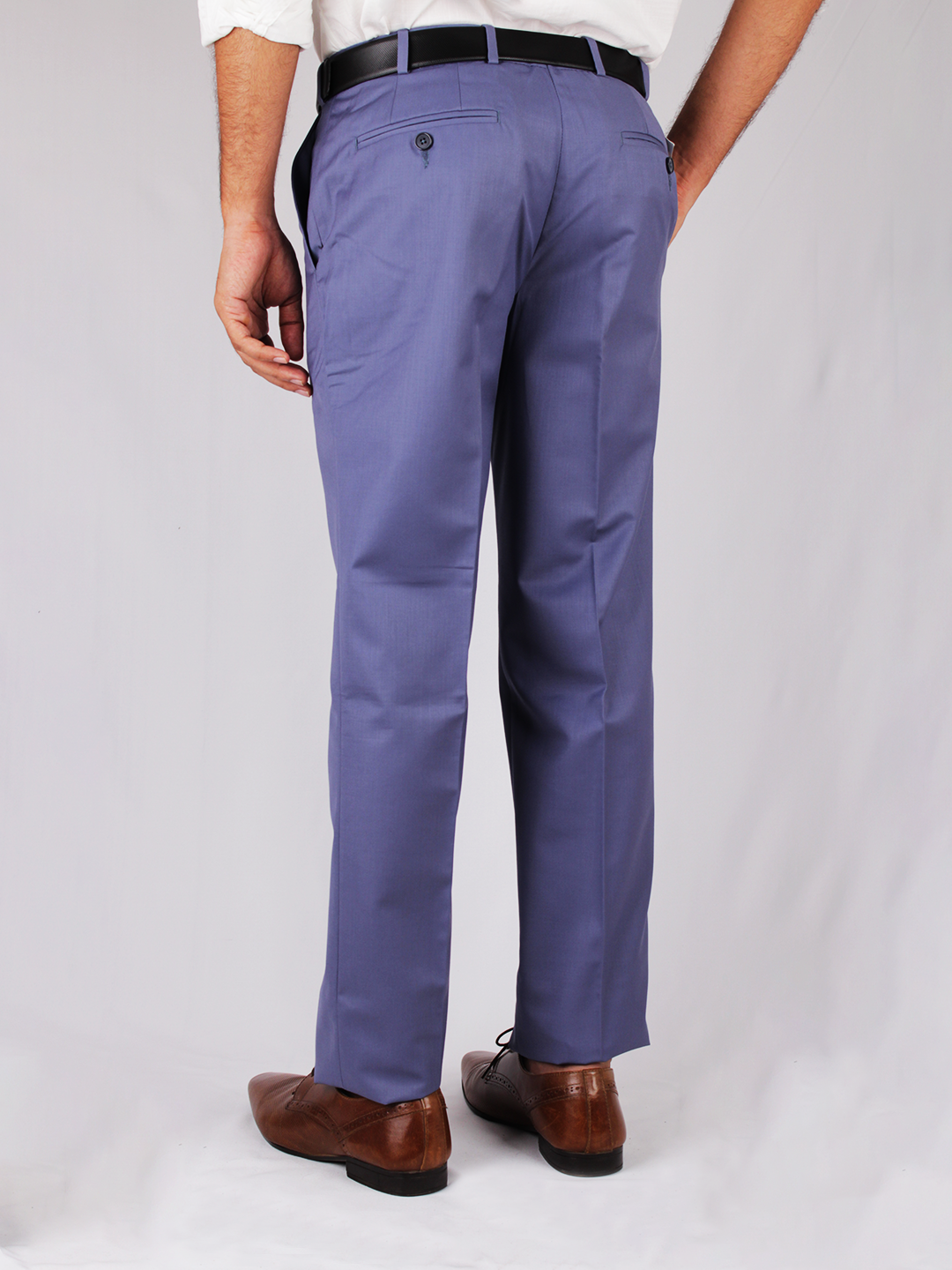 Essential Wrinkle Free Flat Front Straight Leg Pant - Blue – Van Heusen